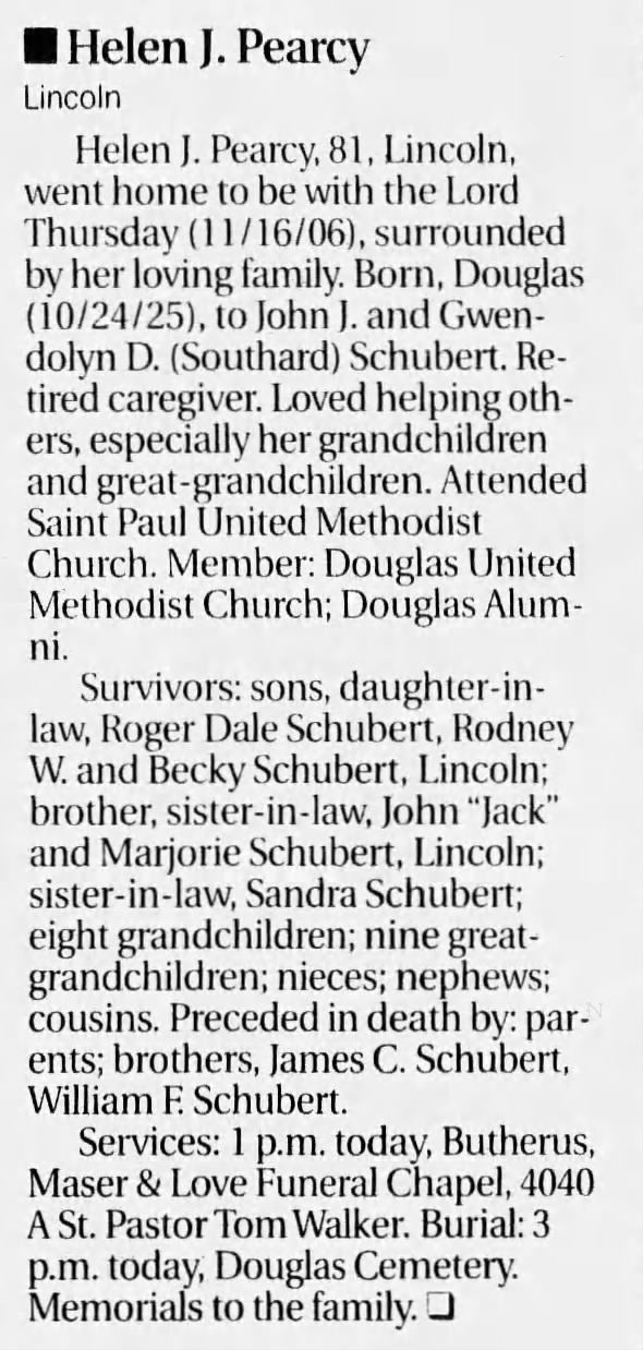 Clipping from Lincoln Journal Star
